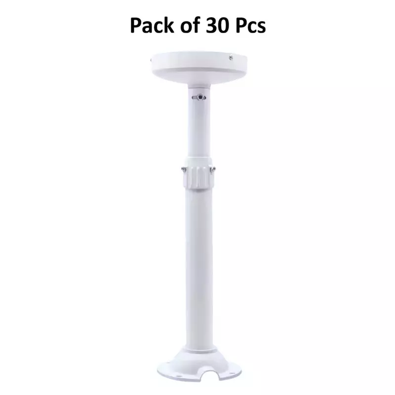 shield-plus-telescopic-bracket-aluminium-alloy-ceiling-mounted-30-60-cm-length-with-round-metal-plate-white-pack-of-30-pcs