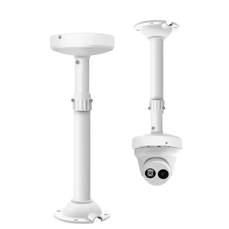 shield-plus-telescopic-bracket-aluminium-alloy-ceiling-mounted-30-60-cm-length-with-round-metal-plate-white-pack-of-30-pcs