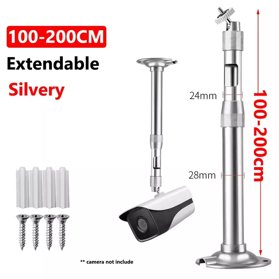 shield-plus-telescopic-bracket-aluminium-alloy-ceiling-mounted-100-200-cm-length-silver-pack-of-10-pcs