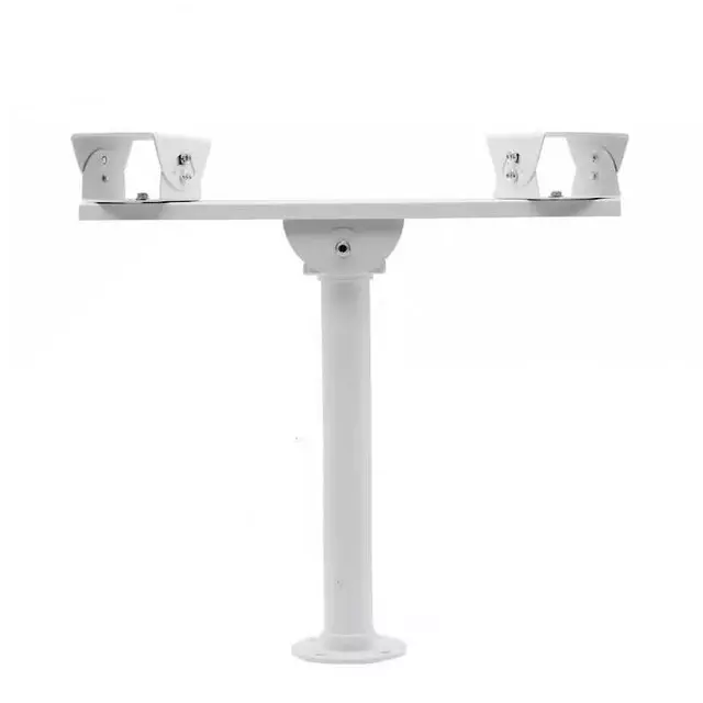 Shield Plus Cross Bar Stand Wall Mounted 10 Kg Load Bearing Capacity with Aluminum Alloy Arm, White (Pack of 50 Pcs)