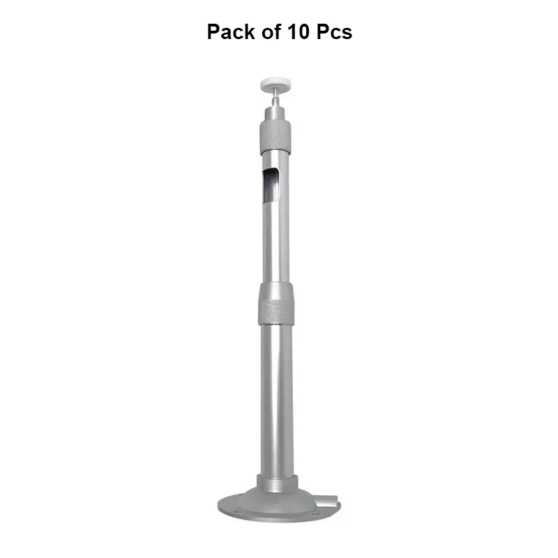 shield-plus-telescopic-bracket-aluminium-alloy-ceiling-mounted-75-150-cm-length-silver-pack-of-10-pcs