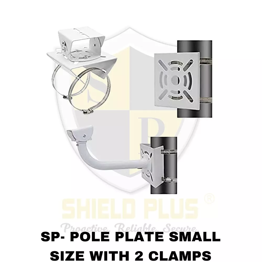 shield-plus-pole-plate-small-aluminum-alloy-119x112x45-mm-size-with-2-metal-clamps-white-pack-of-100-pcs