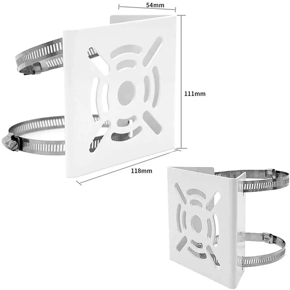 shield-plus-pole-plate-small-aluminum-alloy-119x112x45-mm-size-with-2-metal-clamps-white-pack-of-100-pcs