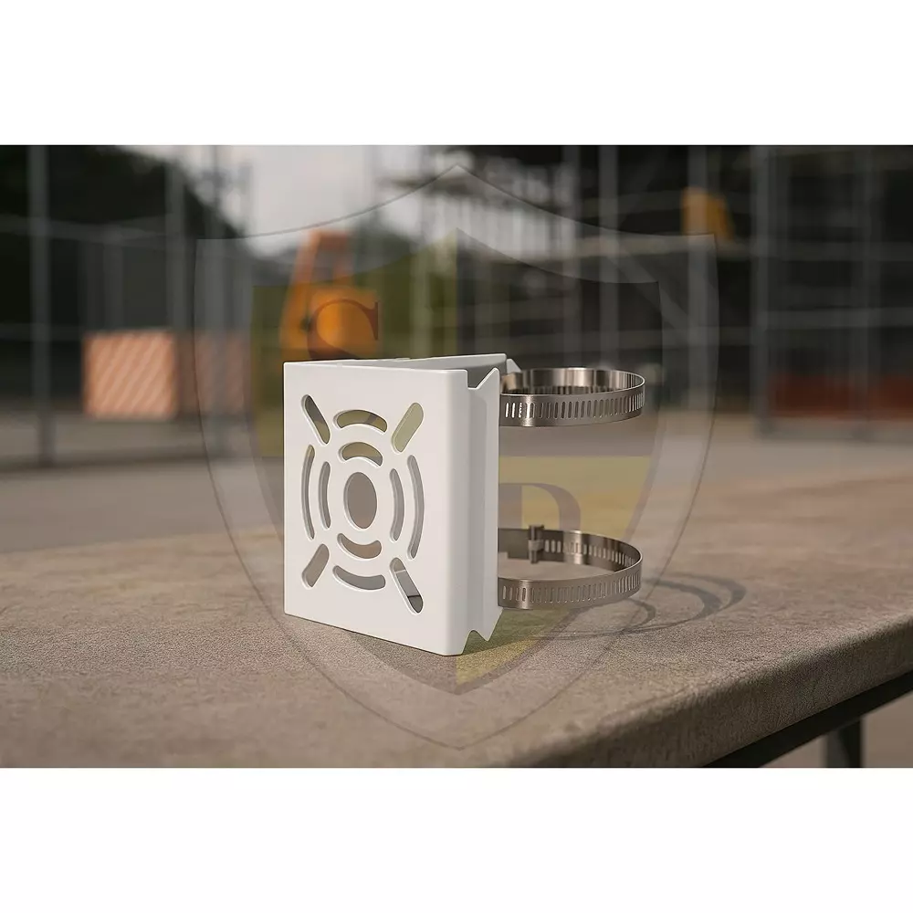 shield-plus-pole-plate-small-aluminum-alloy-119x112x45-mm-size-with-2-metal-clamps-white-pack-of-100-pcs