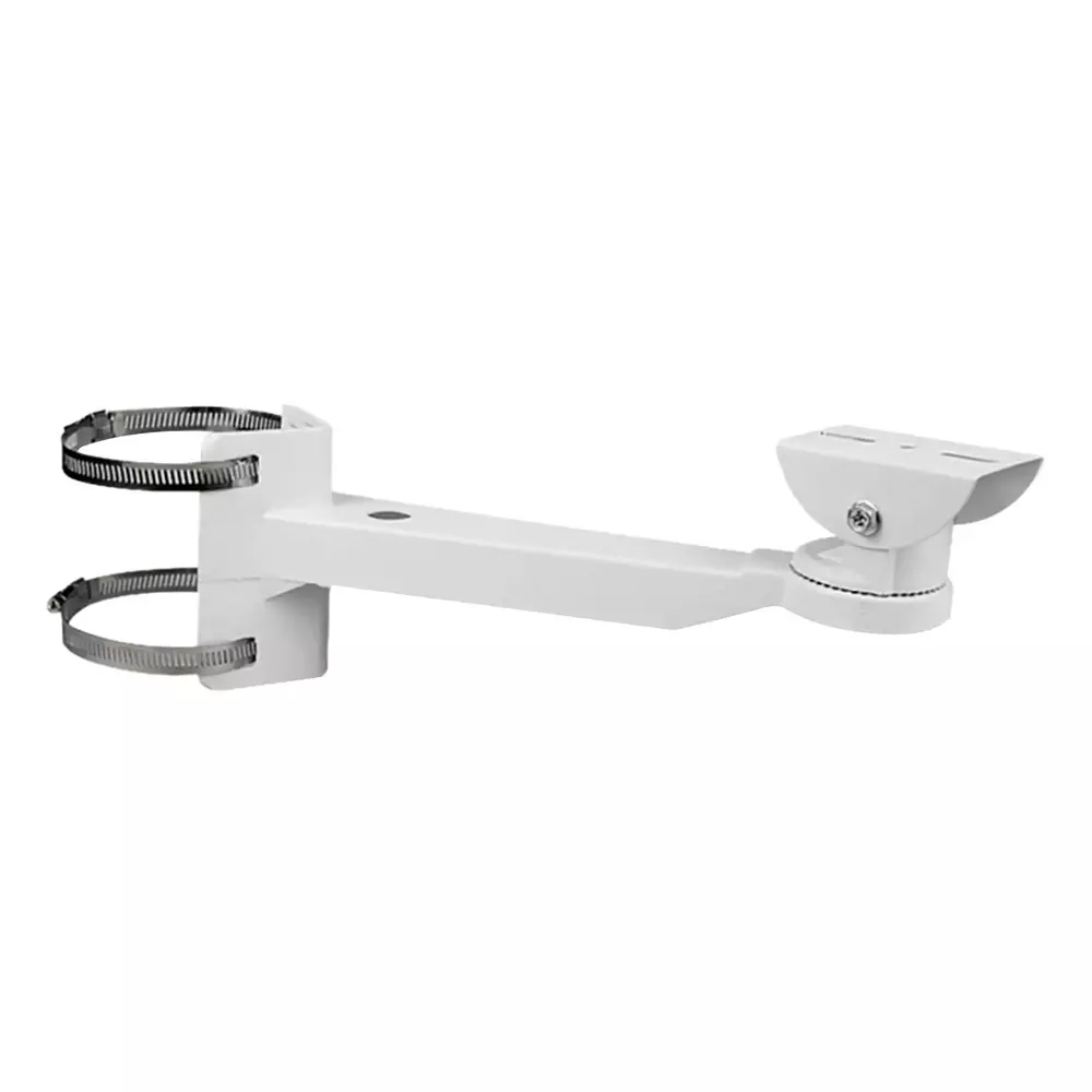 Shield Plus Pole Bullet Stand Aluminum Alloy 35x15x10 cm Size with 2 Metal Clamps, White (Pack of 50 Pcs)