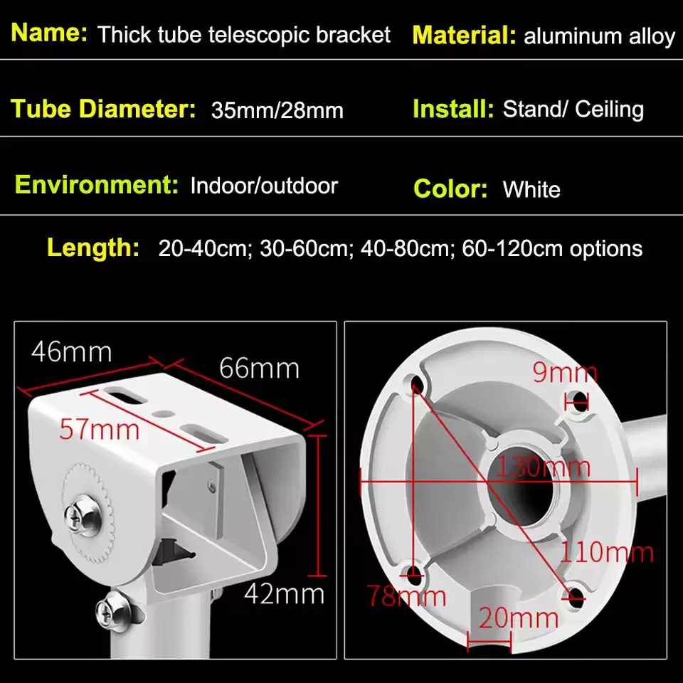 shield-plus-telescopic-bracket-aluminium-alloy-ceiling-mounted-100-200-cm-length-white-pack-of-30-pcs