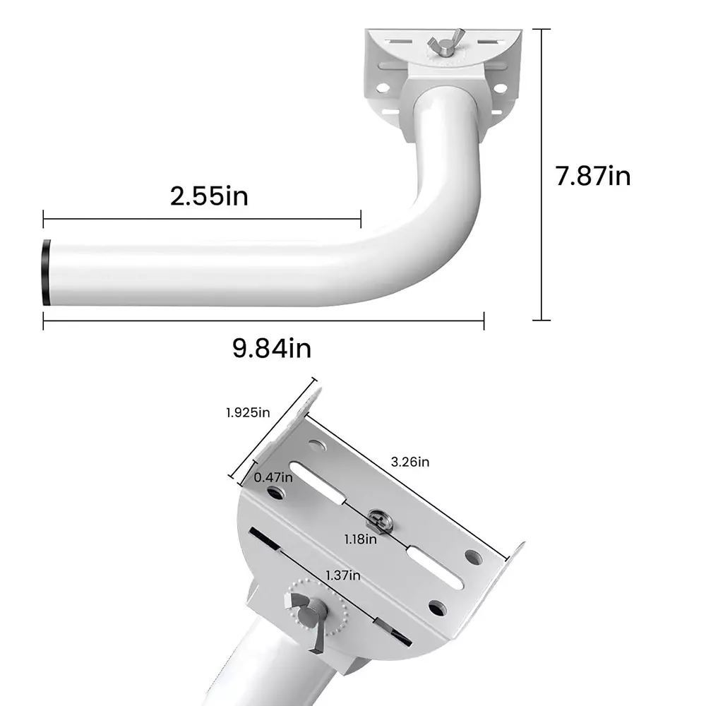 shield-plus-universal-wireless-bridge-bracket-aluminum-wall-mounted-150-viewing-angle-white-pack-of-30-pcs