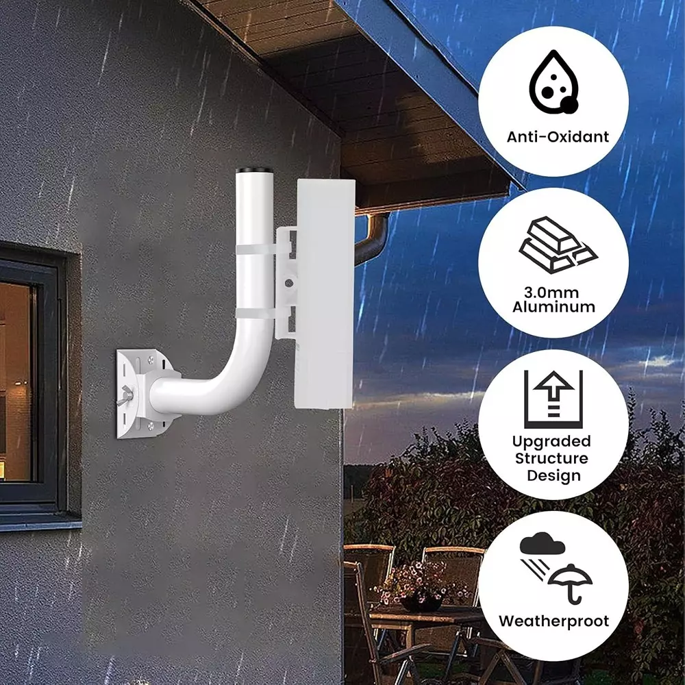 shield-plus-universal-wireless-bridge-bracket-aluminum-wall-mounted-150-viewing-angle-white-pack-of-30-pcs