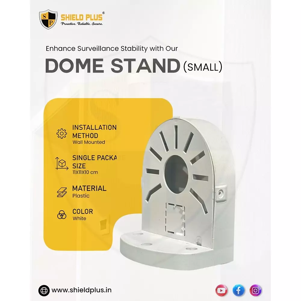 shield-plus-hemisphere-bracket-small-size-with-screw-for-dome-cctv-camera-white-pack-of-200-pcs