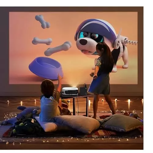 BIGASUO WiFi Projector v5.0 Bluetooth, 1080p, BGP21