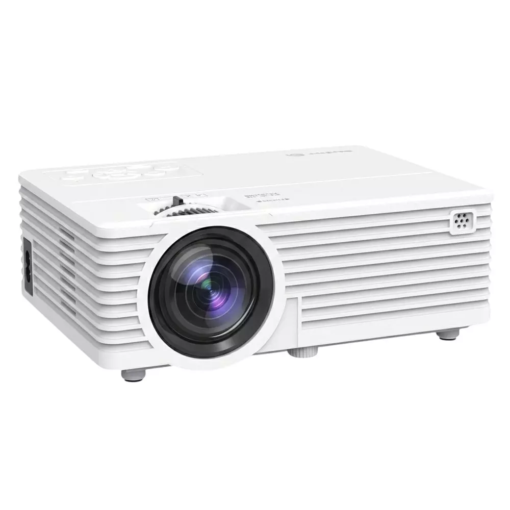 PANSEBA Portable Mini Projector 4500 Lumens Full HD 1080P Support 5000:1 Contrast Ratio 4.9-16.4 Ft Projection Distance, M20