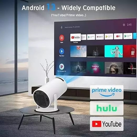 hartley-mini-projector-in-round-shape-and-white-color-with-usb-interface-and-remote-control-hy-4k-1080p
