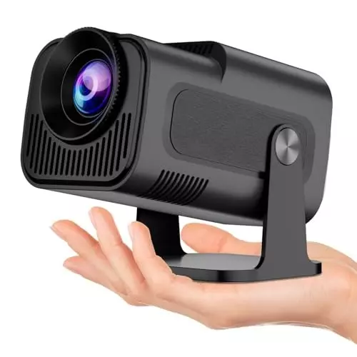 BIGASUO Mini Portable Projector v5.0 Bluetooth, 1080p, BGP27