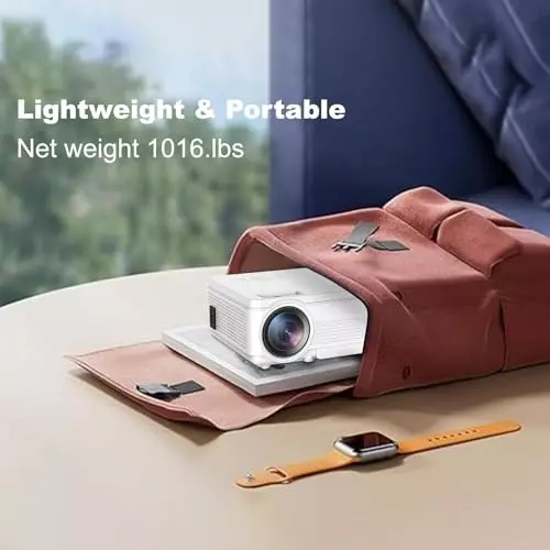 BIGASUO WiFi Projector v5.0 Bluetooth, 1920 x 1080, BGP34