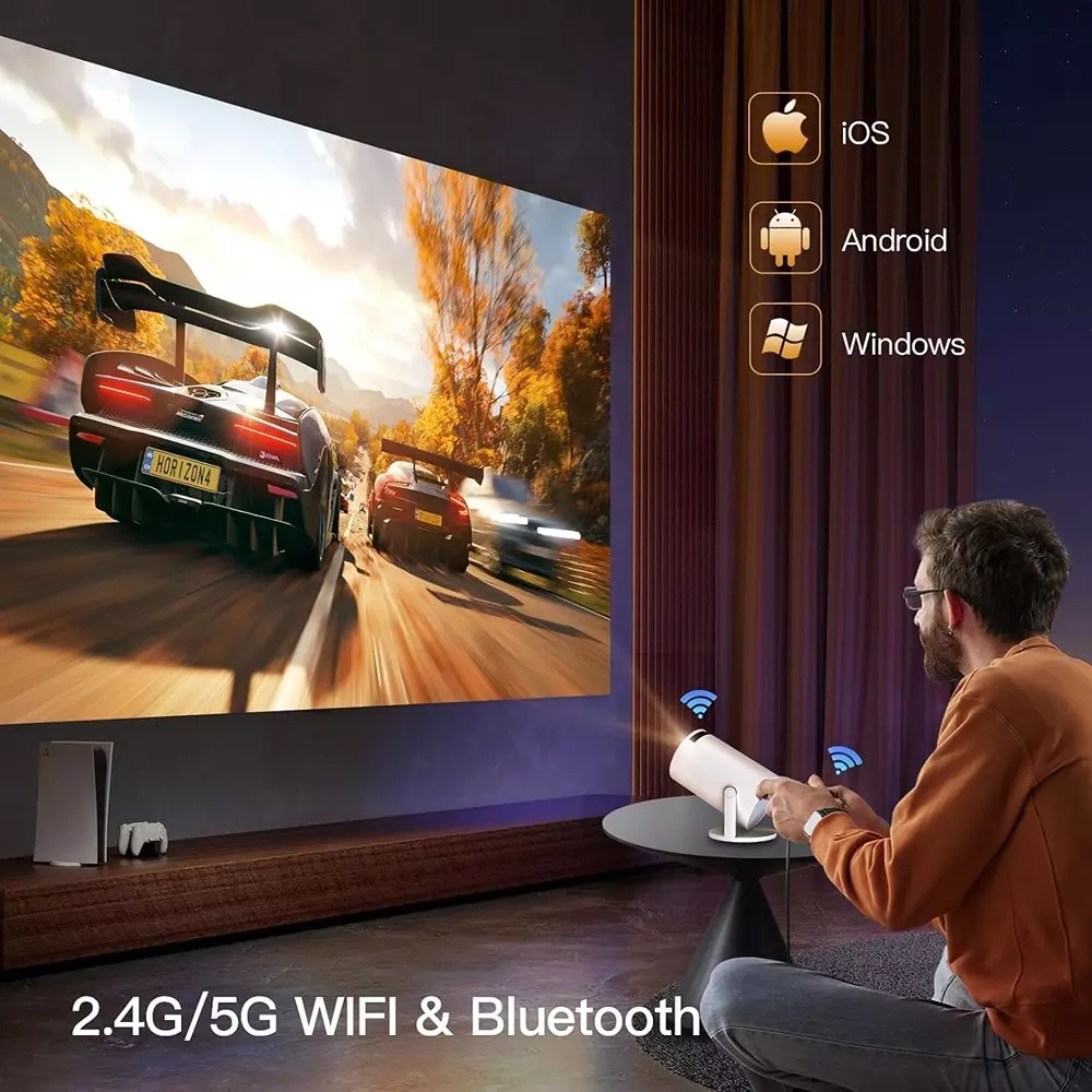 panseba-smart-home-projector-full-hd-1920x1080-pixels-display-with-180-built-in-adjustable-stand-pns-p31