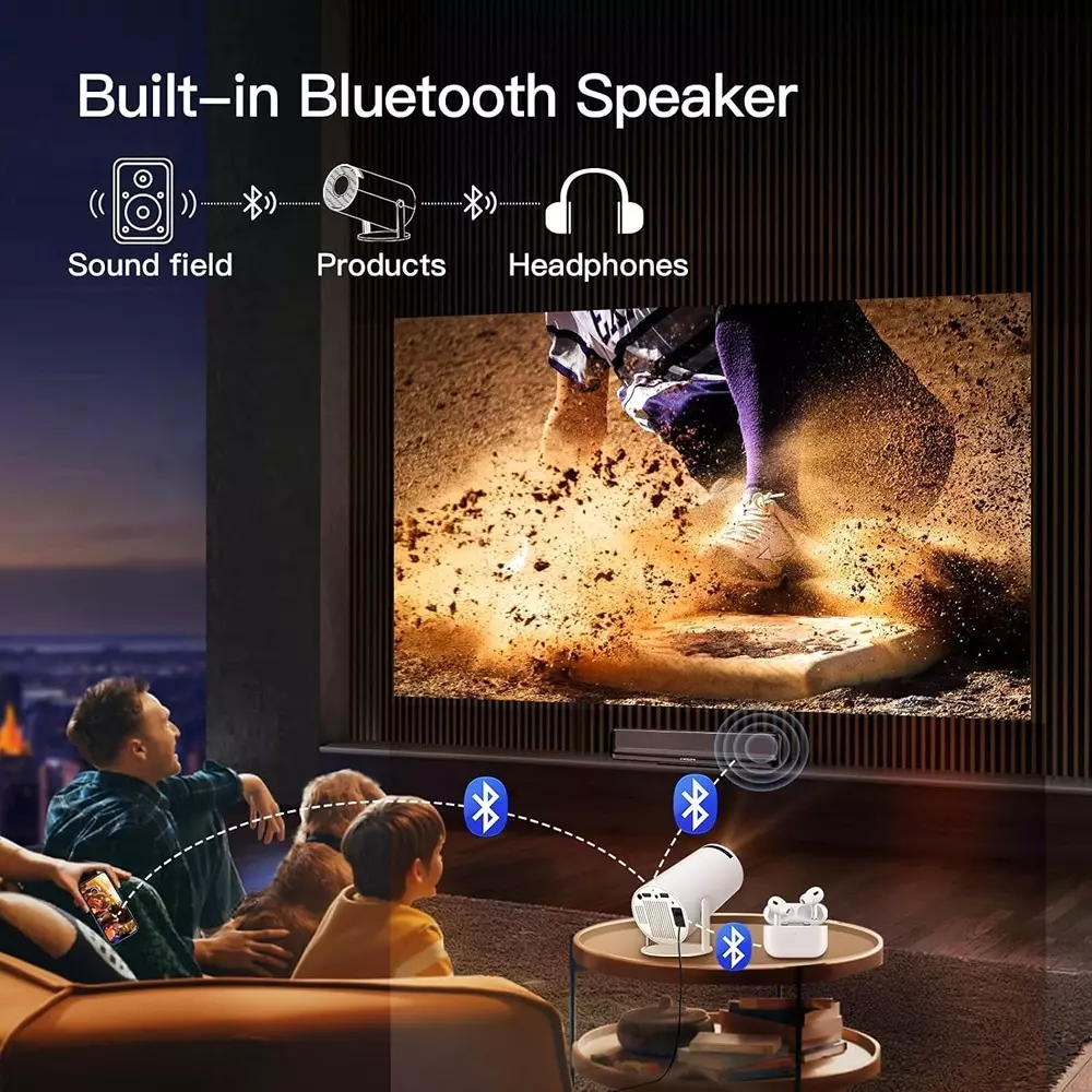 panseba-smart-home-projector-full-hd-1920x1080-pixels-display-with-180-built-in-adjustable-stand-pns-p31