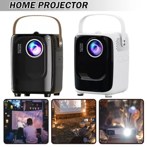 BIGASUO WiFi Projector v5.0 Bluetooth, 1920 x 1080, BGP24