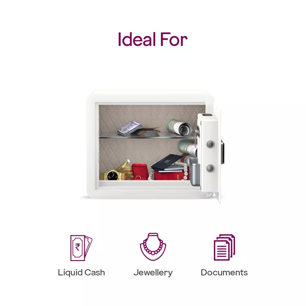 Godrej Home Locker NX PRO Luxe 30 L (Digi+Bio) White