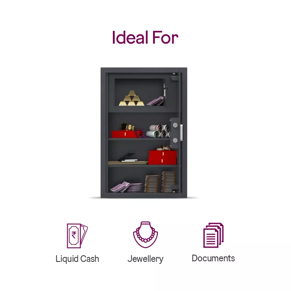 Godrej Home Locker NX PRO Plus 70 L Digital + Biometric Ebony