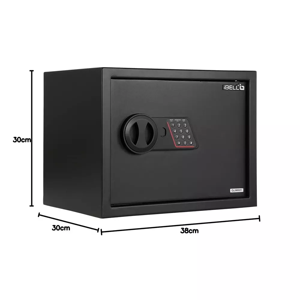 ibell-electronic-safe-locker-30-l-capacity-password-and-emergency-key-access-black-ibl-sl30b