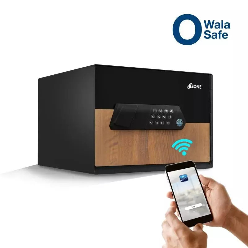 ozone-wi-fi-safe-locker-wood-fingerprint-medium-16-l-capacity-sekura-life-16wood