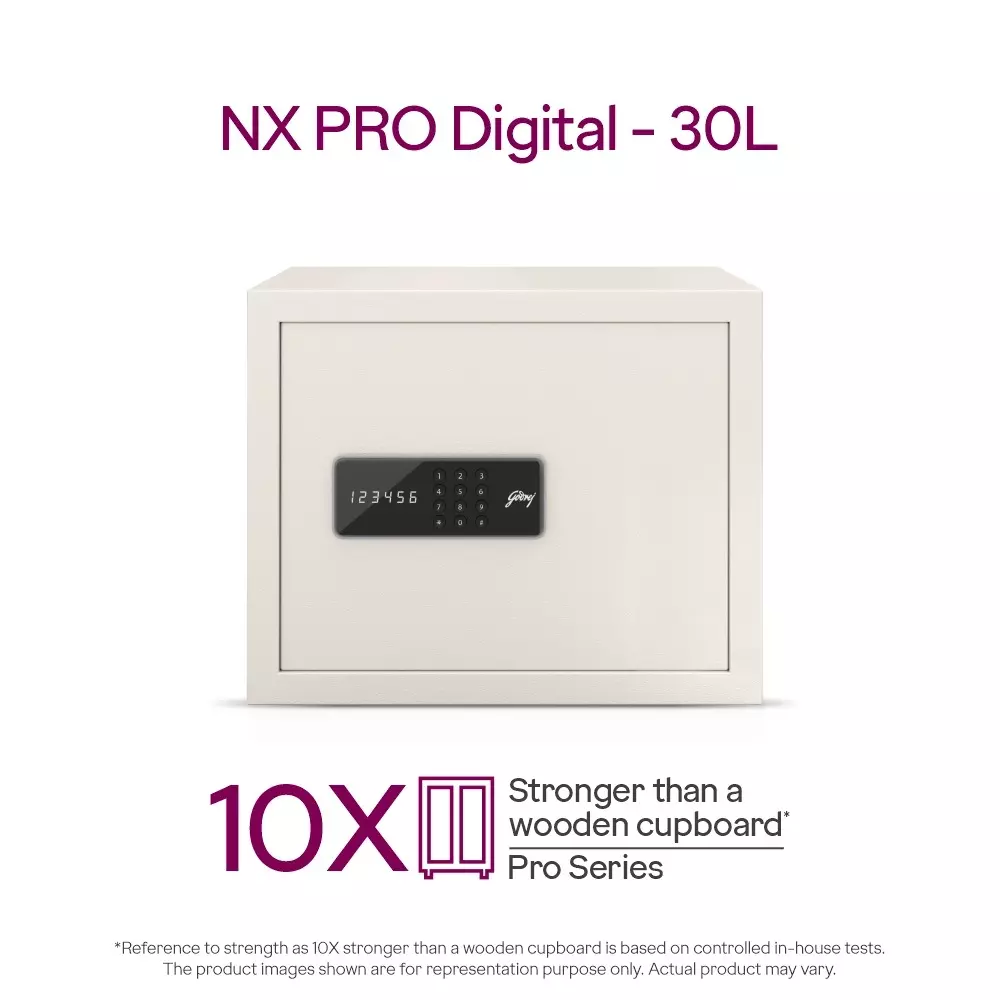 Godrej Home Locker NX PRO 30 L Digital Ivory