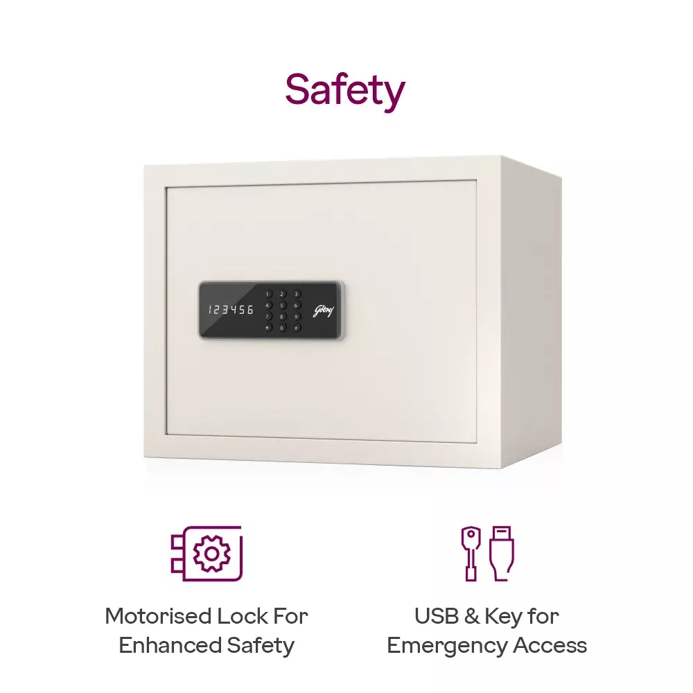 Godrej Home Locker NX PRO 30 L Digital Ivory