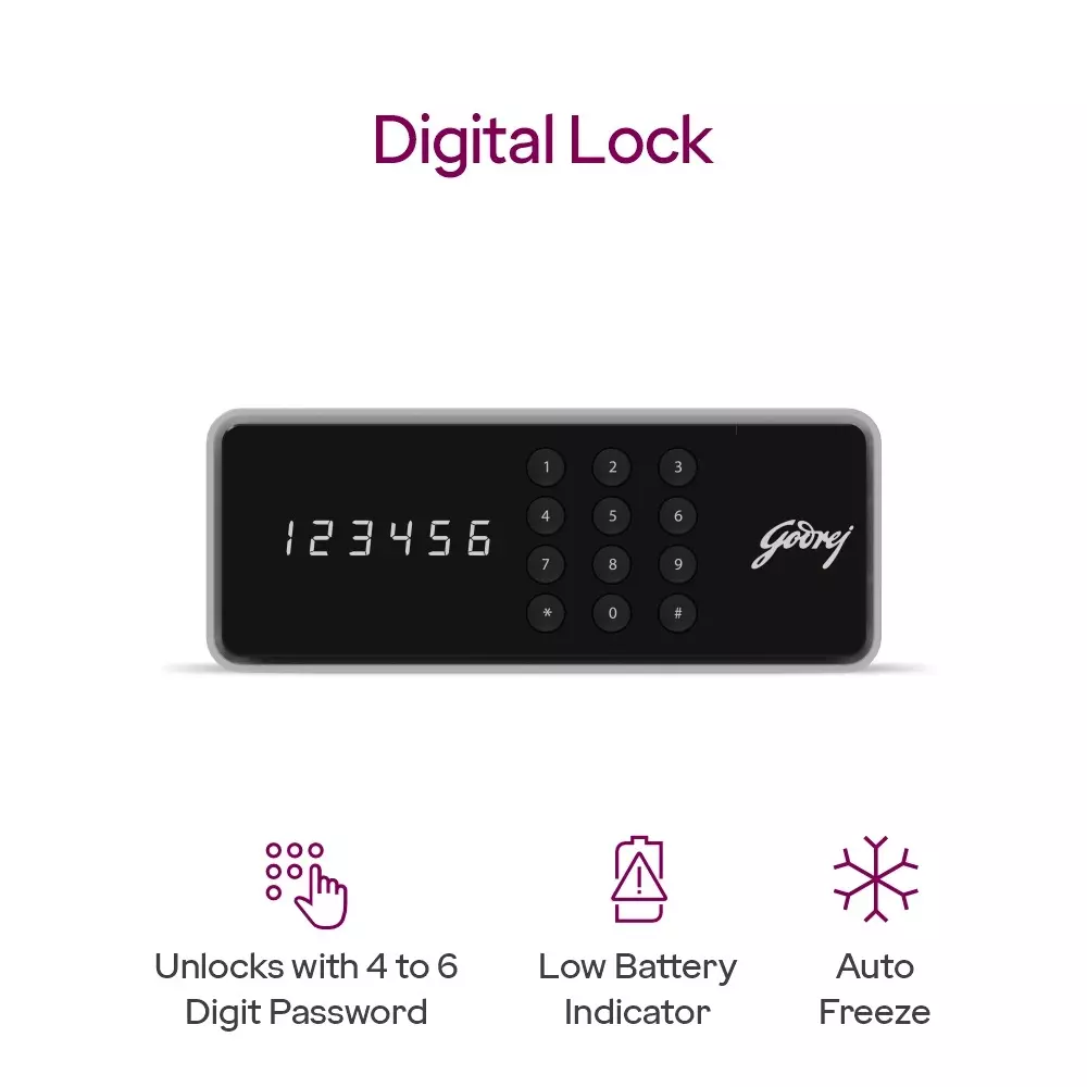 Godrej Home Locker NX PRO 30 L Digital Ivory