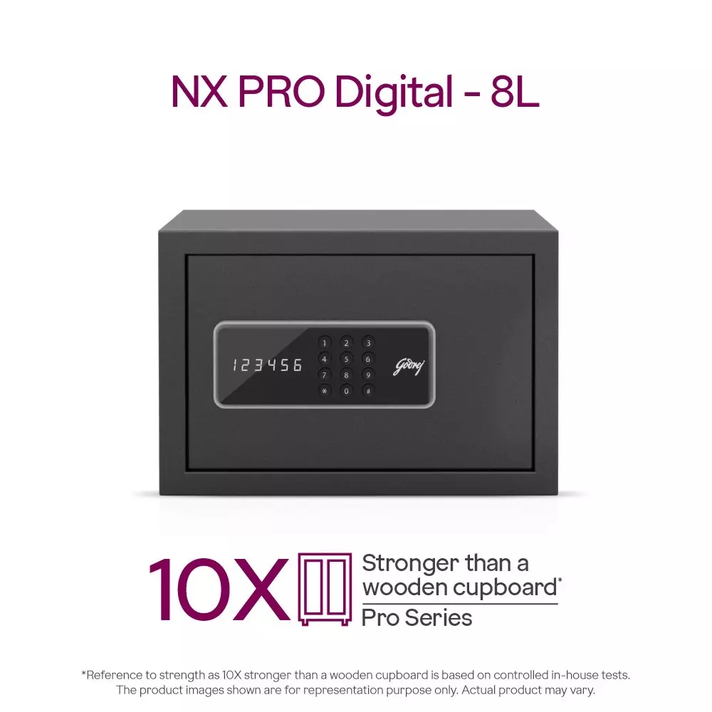 Godrej Home Locker NX PRO 8 L Digital Ebony
