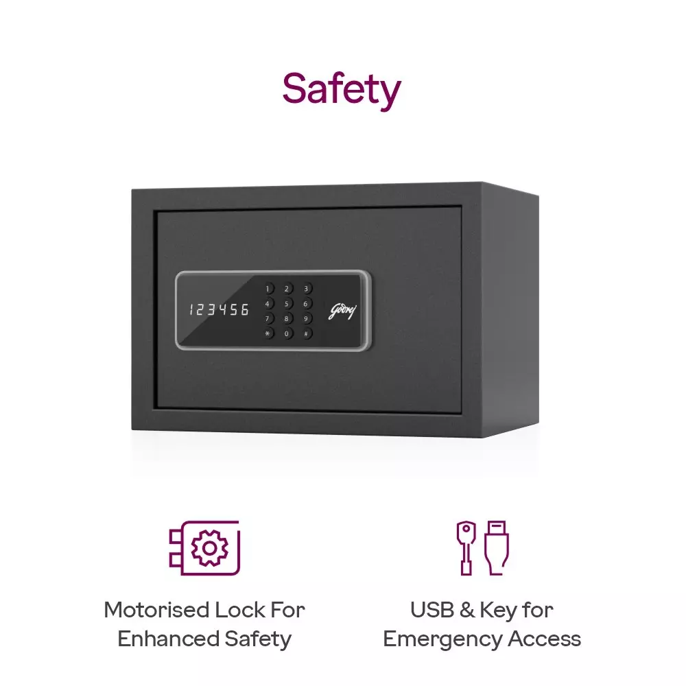 Godrej Home Locker NX PRO 8 L Digital Ebony