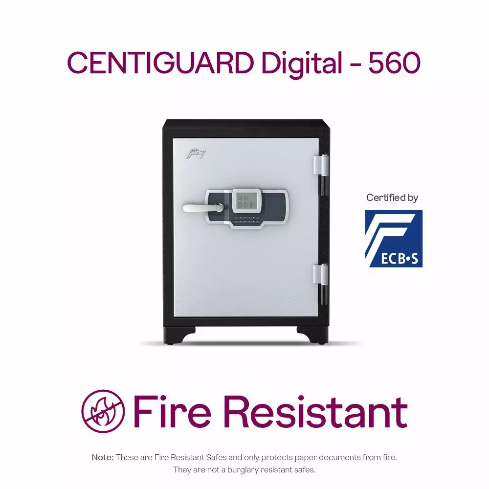 Godrej Fire Resistant Home Locker 89 L Ivory Digital, CENTIGUARD 560 (Digi)