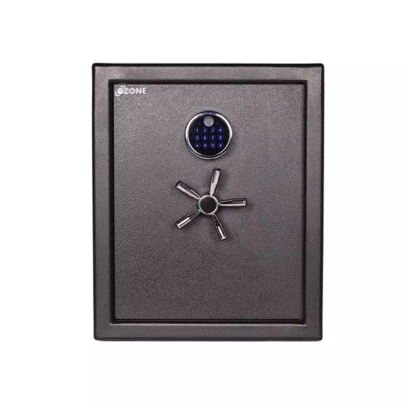 OZONE Anti-burglary Safe Locker Black Wi-Fi Extra Large 78 L Capacity, FORT AB BIO LIFE-78 BLACK