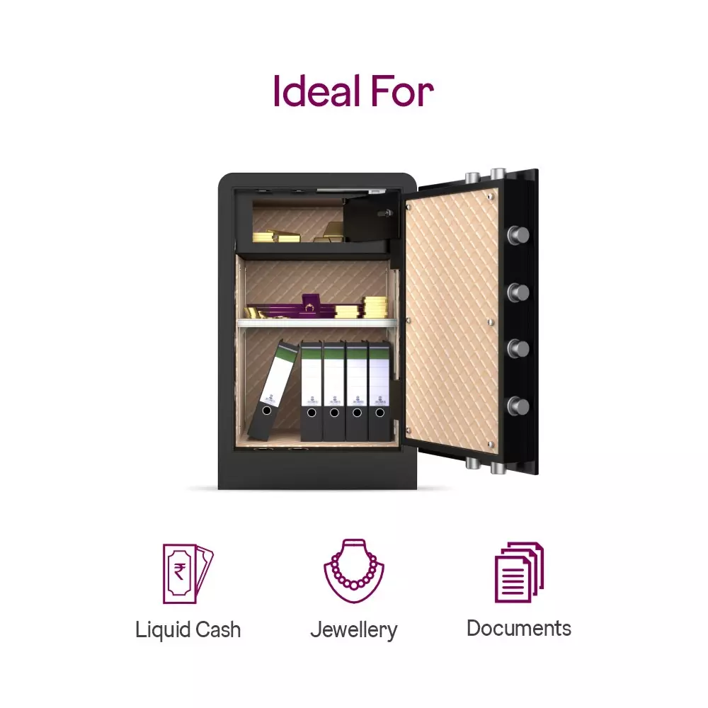 Godrej Home Locker NX Advanced 160 L Ebony Key + Digital + Biometric