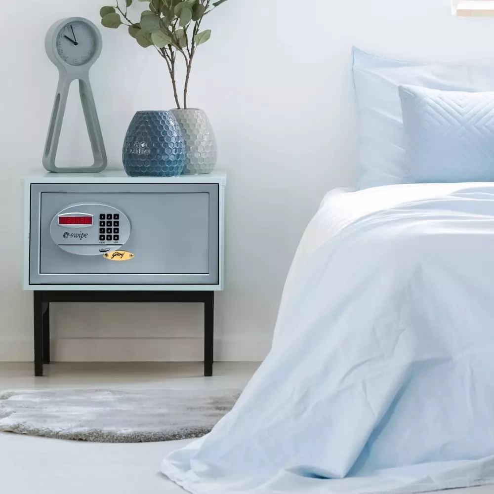 Godrej Home Locker E-Swipe 35 L Grey Digital + Card Swipe