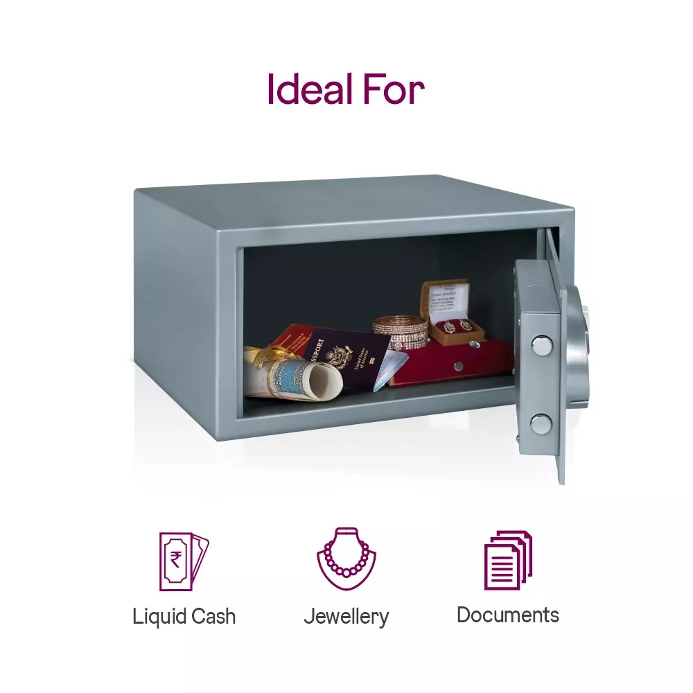 Godrej Home Locker E-Swipe 35 L Grey Digital + Card Swipe