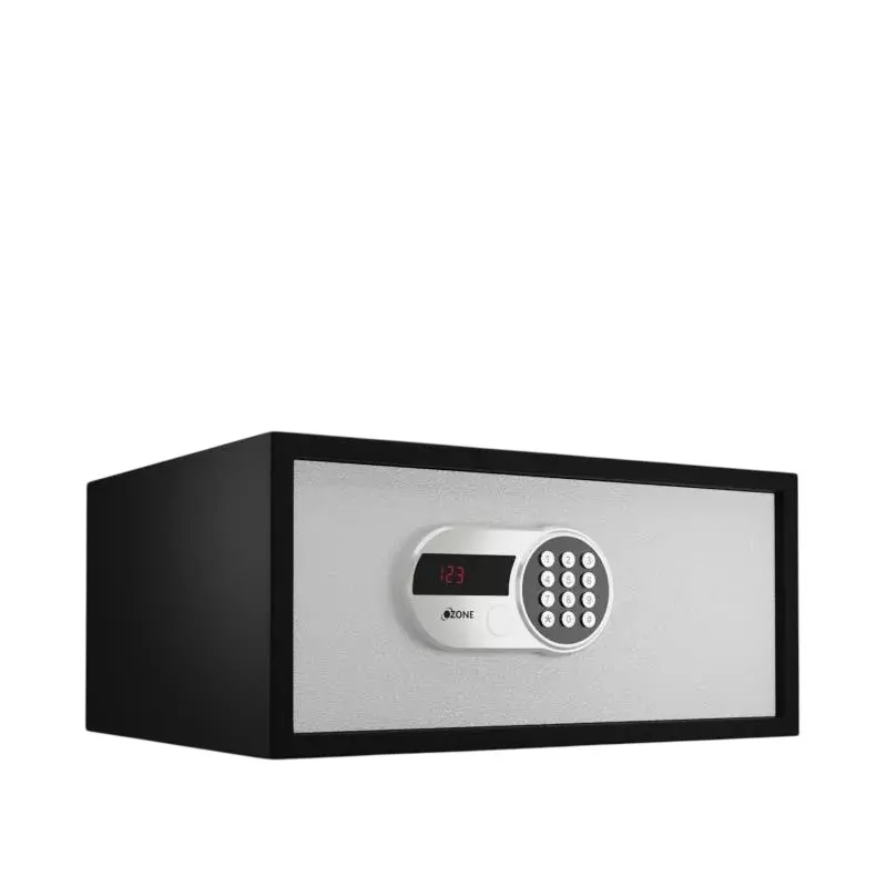 OZONE Digital Safe Locker Black and White Digital Medium 26.7 L Capacity, O LAPTOP