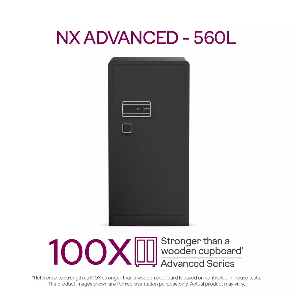 Godrej Home Locker NX Advanced 560 L Ebony Key + Digital + Biometric