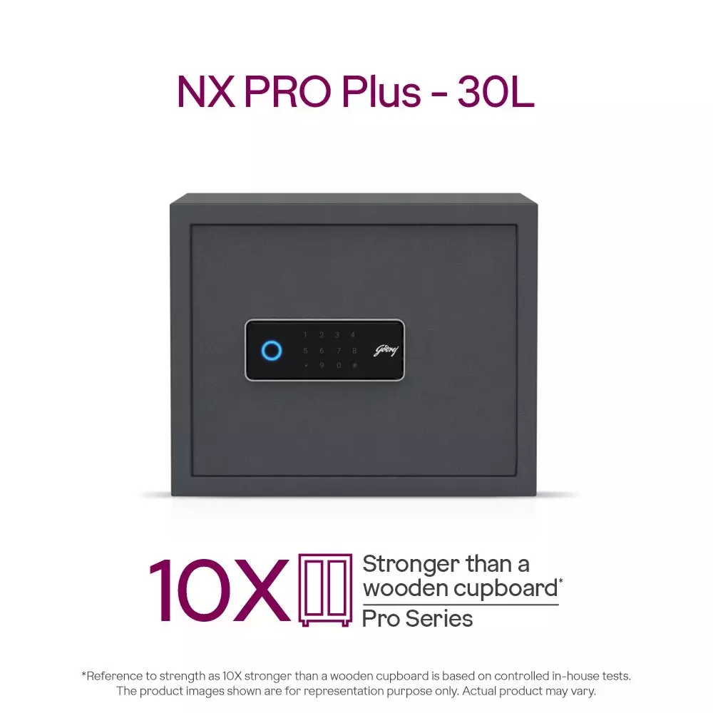 Godrej Home Locker NX PRO Plus 30 L Digital + Biometric Ebony