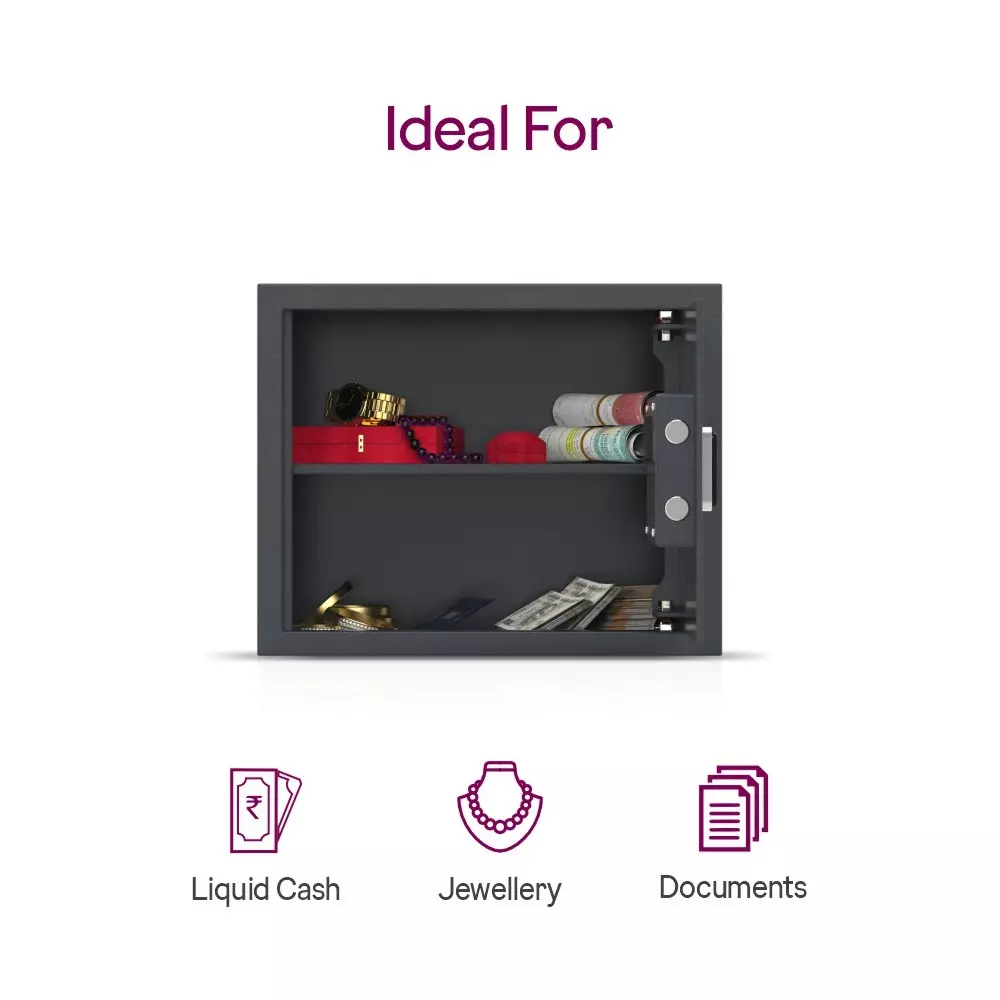 Godrej Home Locker NX PRO Plus 30 L Digital + Biometric Ebony