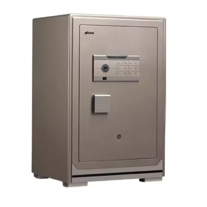 OZONE Safe Locker With 4 Watch Winder, 1 Jewellery Tray & Hidden Bottom Shelf Brown 90 L Capacity, OS-JS-90 BROWN