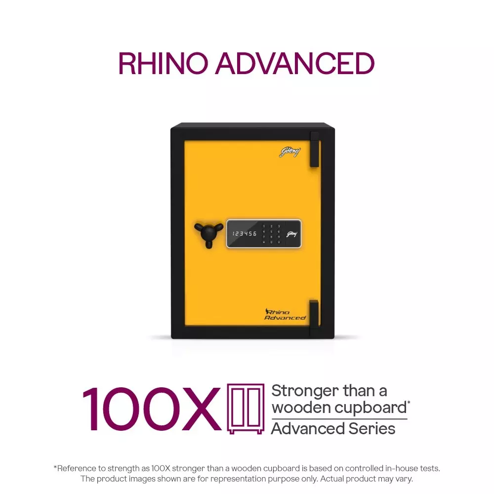 Godrej Home Locker NX Advanced 79 L Yellow Digital