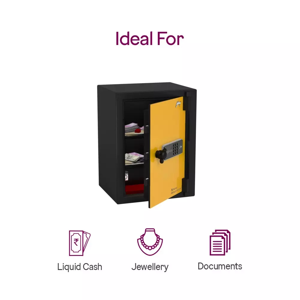 Godrej Home Locker NX Advanced 79 L Yellow Digital