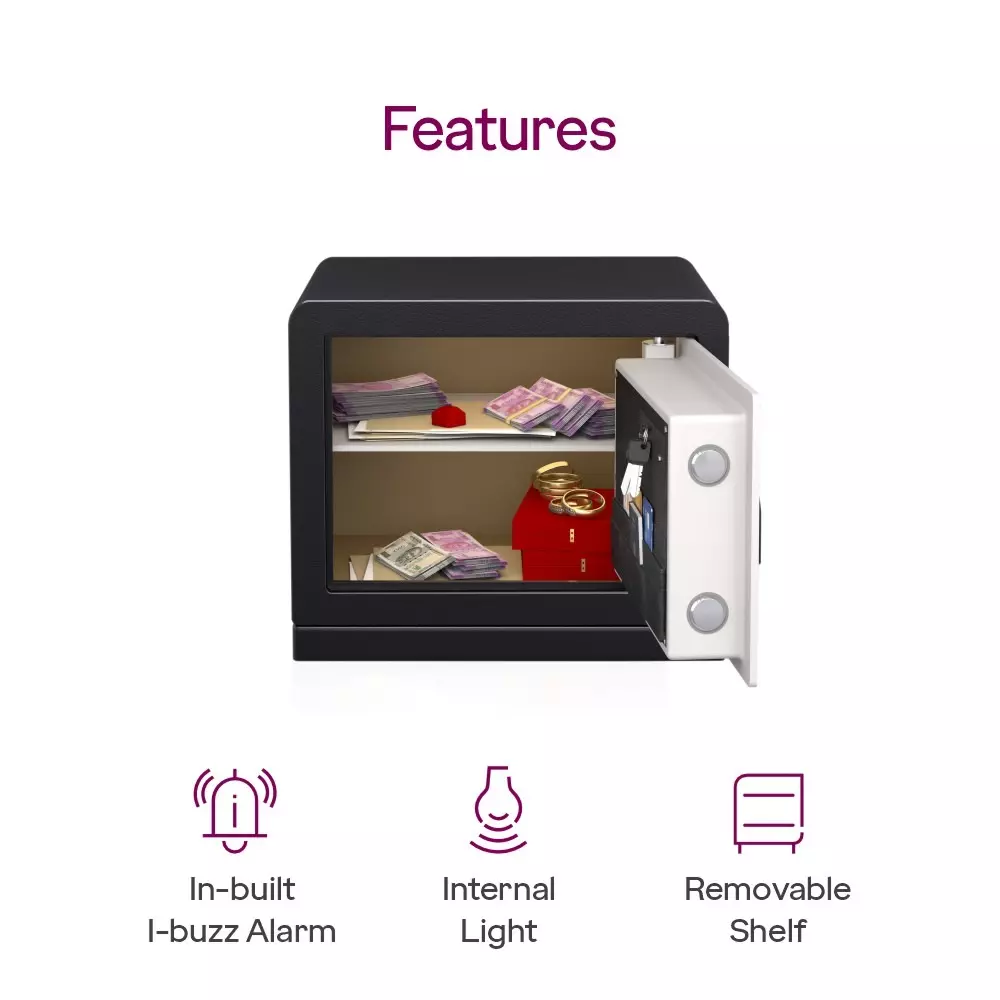 Godrej Home Locker NX Advanced 30 L White Biometric