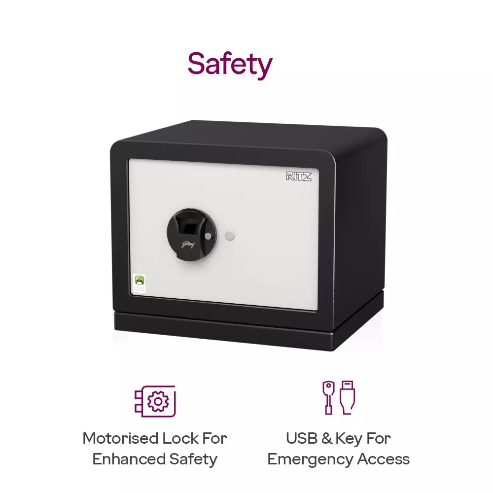 Godrej Home Locker NX Advanced 30 L White Biometric