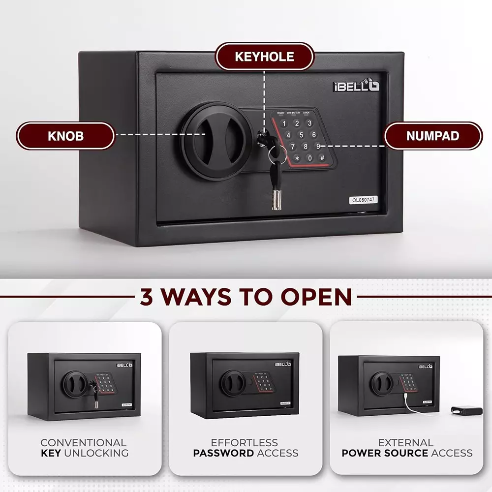 ibell-electronic-safe-locker-20-l-capacity-password-and-emergency-key-access-black-ibl-sl-20b