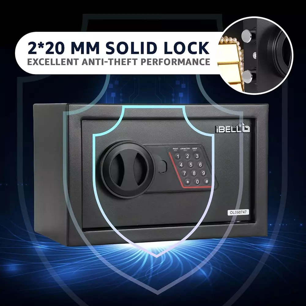 ibell-electronic-safe-locker-20-l-capacity-password-and-emergency-key-access-black-ibl-sl-20b