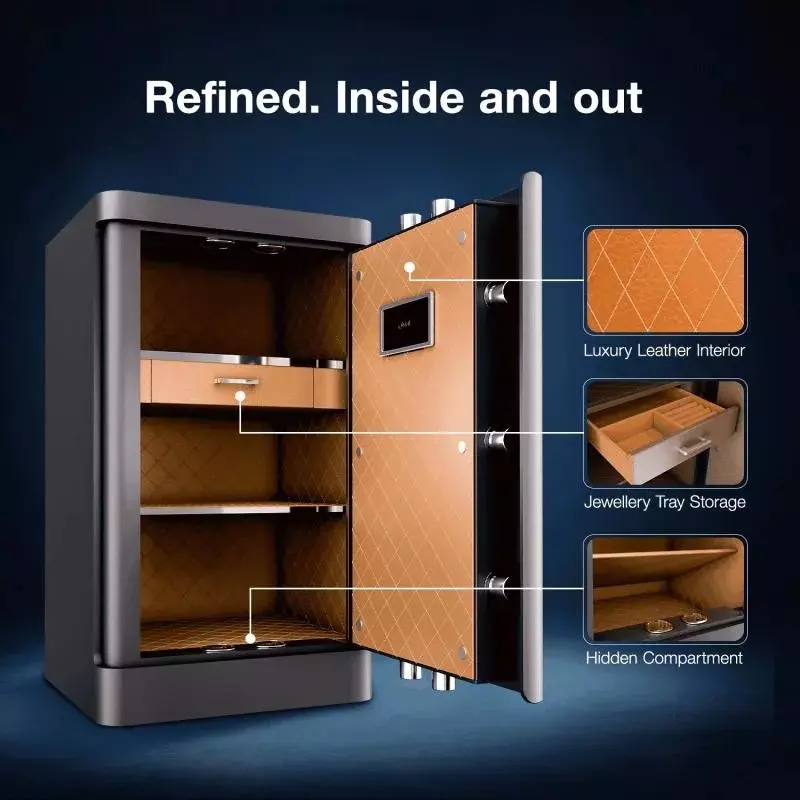 ozone-luxury-wi-fi-safe-locker-grey-fingerprint-print-145-l-capacity-os-lux-life-145-grey