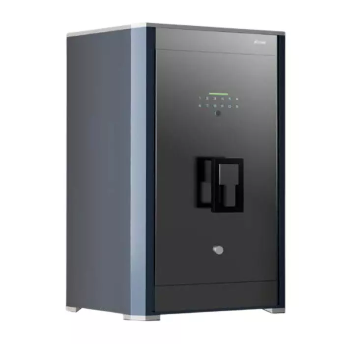 OZONE Wi-Fi Safe Locker With 1 Shelf Grey and Steel 310 L Capacity, OS-LUX-LIFE-AD-310