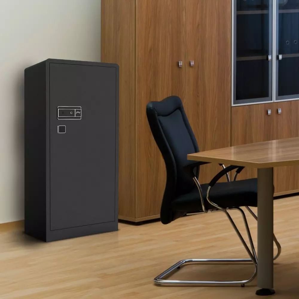 Godrej Home Locker NX Advanced 370 L Ebony Key + Digital + Biometric