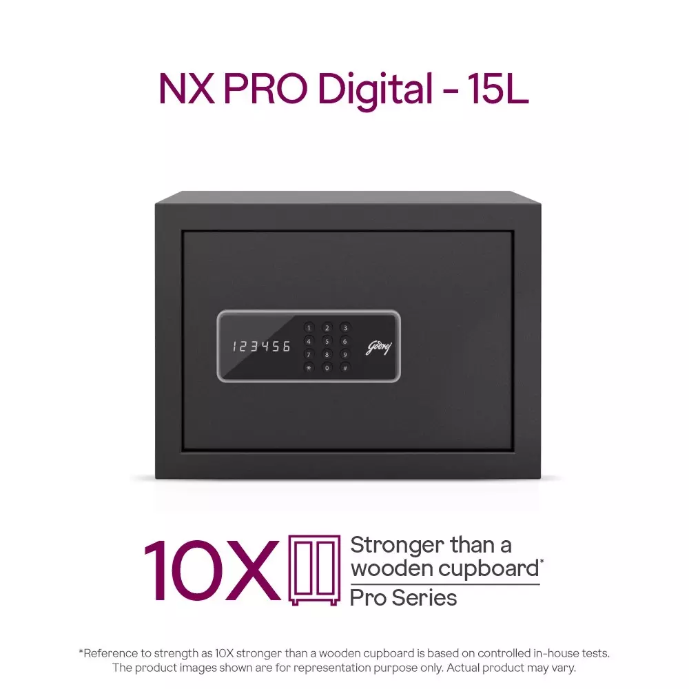 Godrej Home Locker NX PRO 15 L Digital Ebony